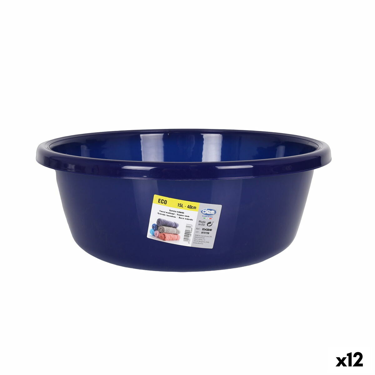 Kumme Dem Eco 41 x 16 cm Cirkulær Blå