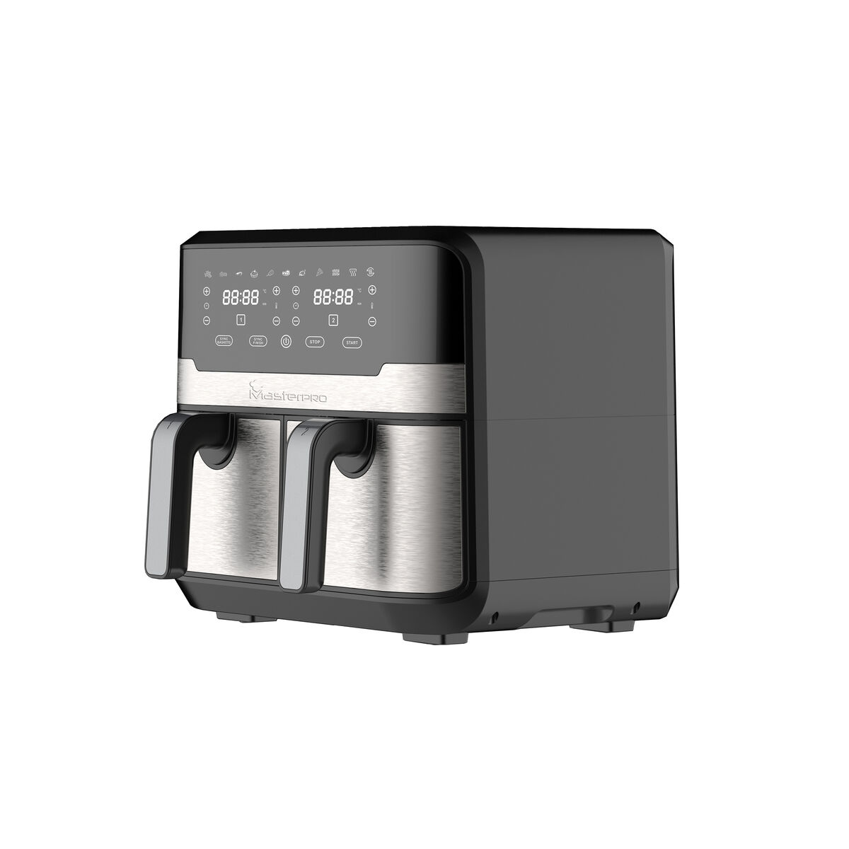 Varmluftsfrituregryde Masterpro Rocket Duo 900 2400 W 9 L Sort