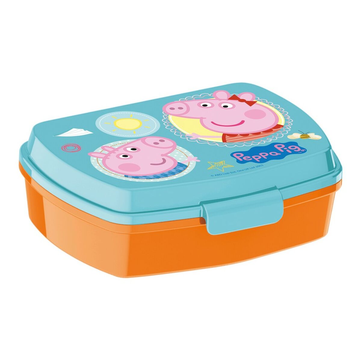 Madkasse til Sandwich Peppa Pig Having fun Plastik Lyserød (17 x 5.6 x 13.3 cm)